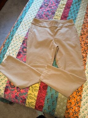 Christopher & Banks Women's Straight Leg Pull-On Pants - Taupe